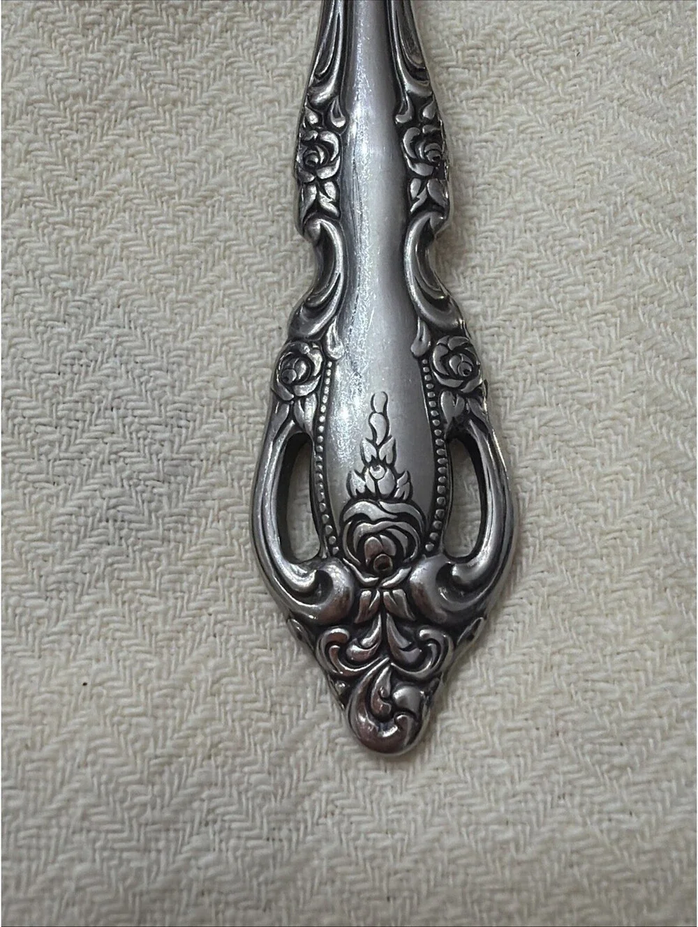Oneida Community Michelangelo Silver plated  Teaspoons Set 6 Roses Cottage